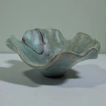 Uttermost Teo Caribbean Blue Wood Wall Art Sculpture Bowl Large. Fixed Price $119.98.