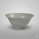 Apilco France #7 White Porcelain 5/8" 3.25 Tulip Salad Bowl Excellent. Fixed Price $69.95.