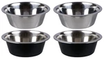 Greenbrier International Kennel Club - Stainless Steel Metal Dog Bowls Each. Fixed Price $18.99.