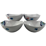Dansk Classic Fjord Tweet All Purpose Bowls Set Of 4 Blue Green Orange Red Bird. Fixed Price $27.99.