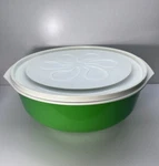 Rubbermaid 1960S Large Quart Green Mixing Storage Bowl & Daisy Lid J-3224 Mod. Fixed Price $44.98.