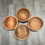 Holland Bowl Mill Michigan Solid Cherry Wood Set Of 4 7.25X7.5X2.25. Fixed Price $85.00.